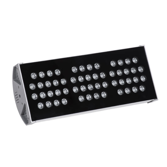FLOOD-TENA 90224 Προβολέας Wall Washer για Φωτισμό Κτιρίων LED 108W 9180lm 10° DC 24V Αδιάβροχο IP65 Μ43.5 x Π15.5 x Υ18cm RGBW DMX512 - Ασημί