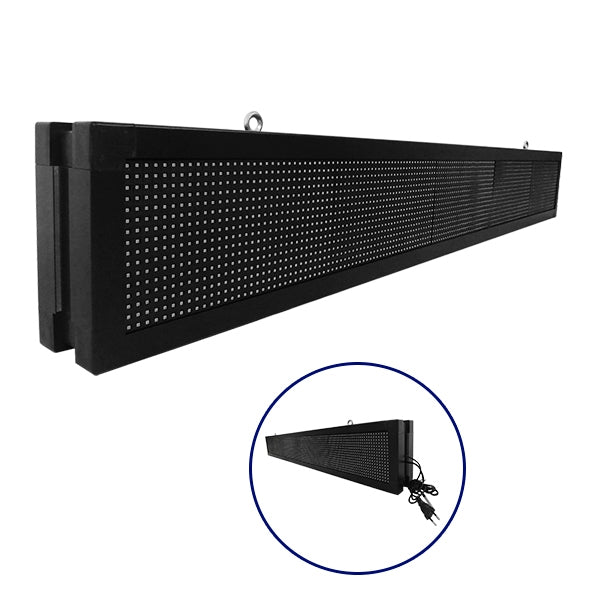 90314 Κυλιόμενη Ψηφιακή Επιγραφή P10 LED SMD AC 220-240V με Wi-Fi - Αδιάβροχή IP65 - Διπλής Όψης - Μ168 x Π12 x Υ24cm Πορτοκαλί