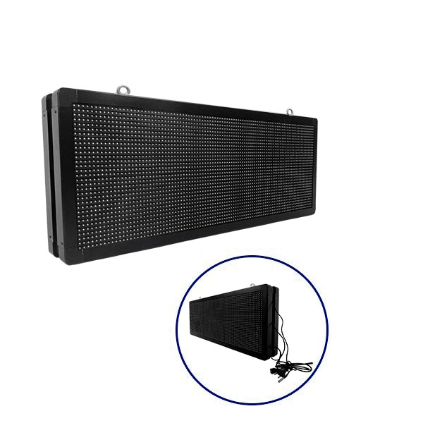 90324 Κυλιόμενη Ψηφιακή Επιγραφή P10 LED SMD AC 220-240V με Wi-Fi - Αδιάβροχή IP65 - Διπλής Όψης - Μ104 x Π12 x Υ40cm Πορτοκαλί