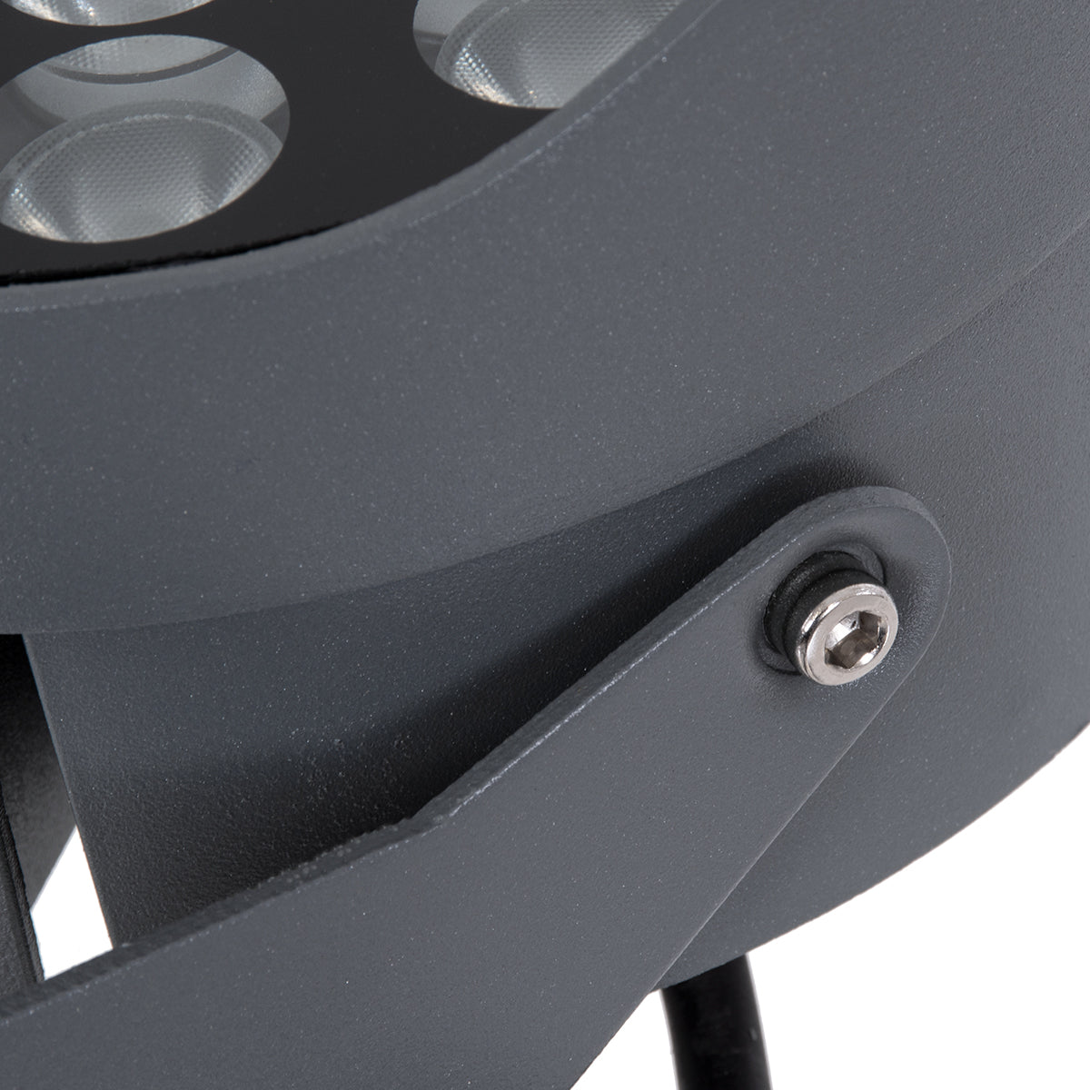 FLOOD-NIGMA 90378 Προβολέας Σποτ Wall Washer LED 24W 2160lm 30° DC 24V Αδιάβροχο IP65 Θερμό Λευκό 2700K Dimmable - Γκρι Ανθρακί - Μ15 x Π15 x Υ9.1