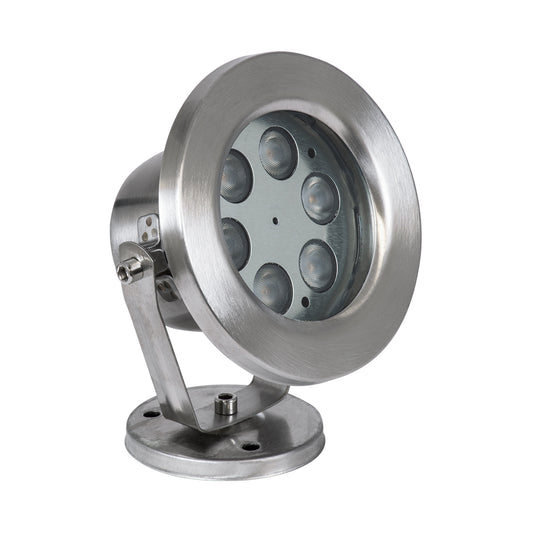 UNDERWATER-DEDY 90426 Υποβρύχιο Επιφανειακό Φωτιστικό Σποτ Ειδικό για Σιντριβάνια - Πισίνες - Τζακούζι LED 6W 540lm 30° DC 24V Αδιάβροχο IP68 Μ12 x Π7.5 x Υ14.5cm Θερμό Λευκό 2700K - Ανοξείδωτο Ατσάλι SS304