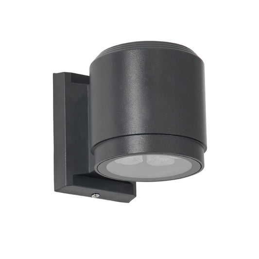 WALLLIGHT-SONA 90481 Φωτιστικό Τοίχου - Απλίκα LED 12W 1080lm 5° DC 24V Αδιάβροχο IP67 Μ9.5 x Π13 x Υ11cm Θερμό Λευκό 2700K - Γκρι Ανθρακί