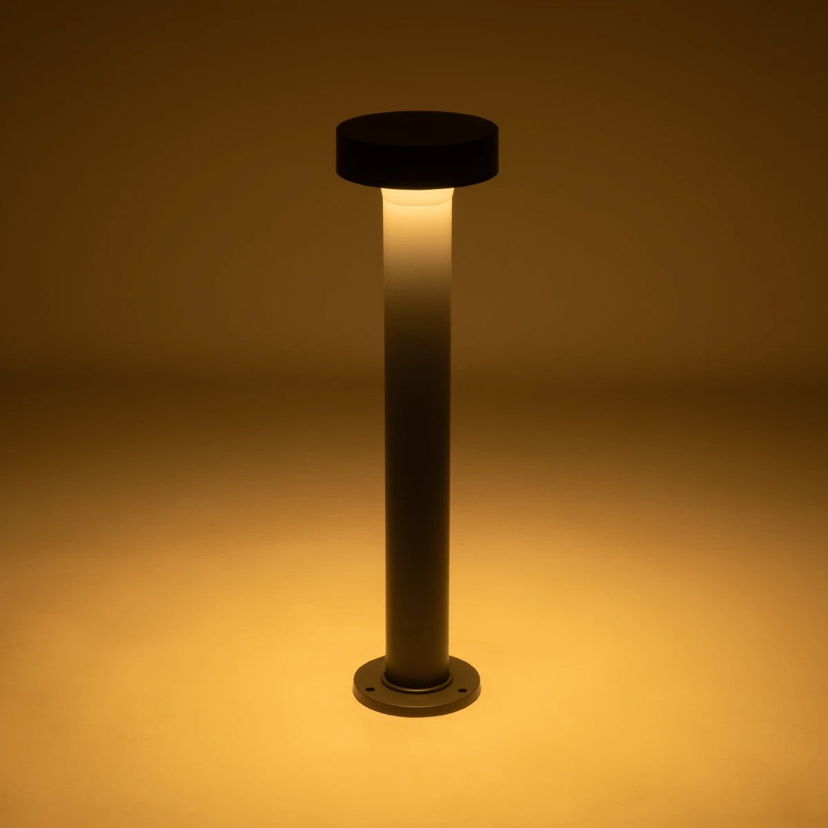 KIPASIO 90540 Φωτιστικό Κολωνάκι Κήπου LED 15W 1500lm 60° AC 220-240V Αδιάβροχο IP65 Θερμό Λευκό 2700K - Γκρι Ανθρακί - Μ15 x Π15 x Υ58