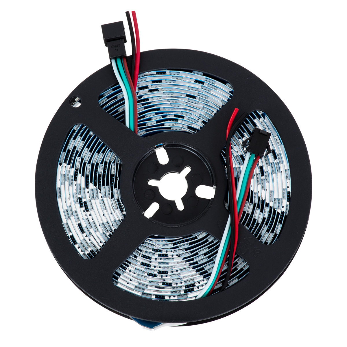 90588 Digital Pixel Addressable Strip 3 PIN - Ψηφιακή Ταινία LED SMD 5050 14.4W/m 60LED/m 20PIXEL/m SPI/TTL Protocol IC WS2811/UCS16703 1296lm/m 120° DC 12V IP20 Θερμό Λευκό 2700K - Λευκό Σώμα - Μ5000 x Π10 x Υ2mm - Συσκευασία 5 Μέτρων