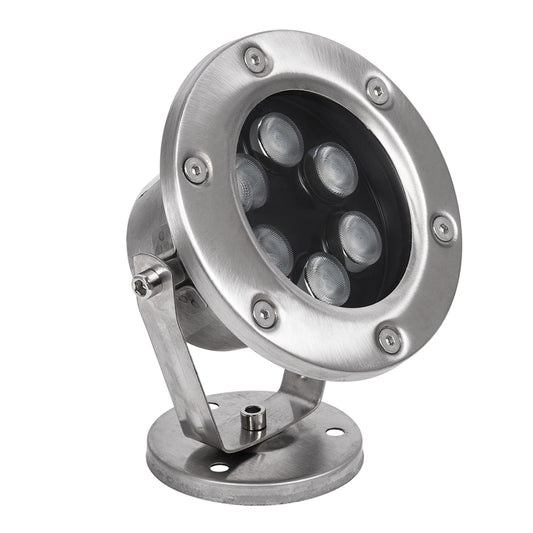 UNDERWATER-DINA 90677 Υποβρύχιο Φωτιστικό Σποτ Ειδικό για Σιντριβάνια LED 9W 945lm 30° DC 24V Αδιάβροχο IP68 Φ12 x Υ14cm Πολύχρωμο RGBW DMX512 - Ανοξείδωτο Ατσάλι