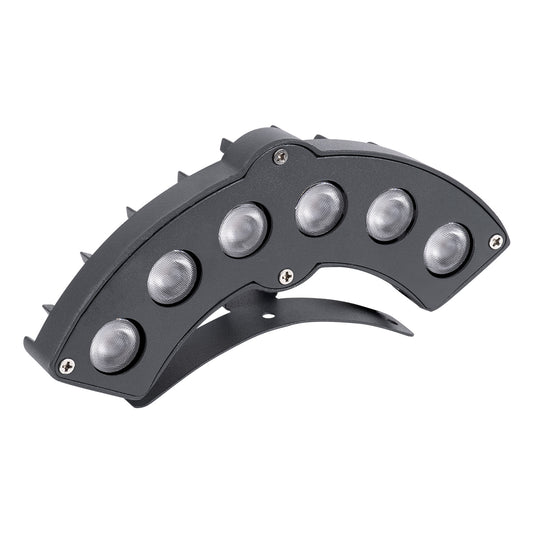 TREELIGHT-GINA 90679 Κυρτή Μπάρα Φωτισμού Wall Washer για Φυτά - Δέντρα LED 6W 660lm 30° DC 24V Αδιάβροχο IP65 Θερμό Λευκό 2700K Dimmable - Γκρι Ανθρακί - Μ18 x Π3.5 x Υ7