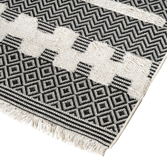 Χαλί Βαμβακερό Morocotton 9238 Γκρι 150x220εκ