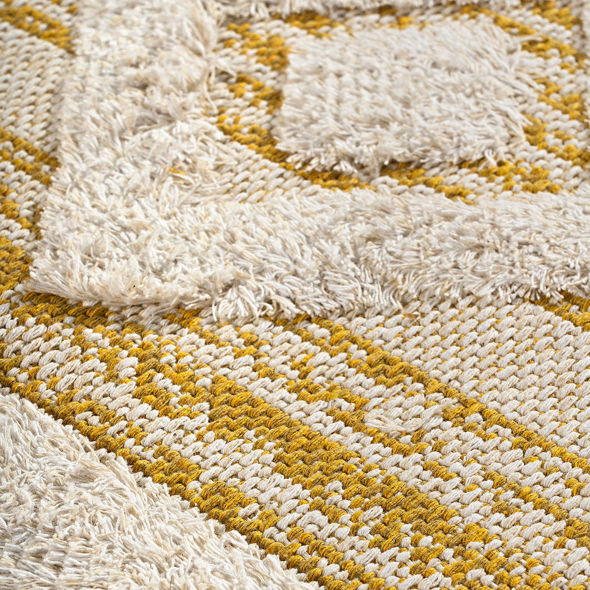 Χαλί Βαμβακερό Morocotton 9239 Κίτρινο 125x180εκ