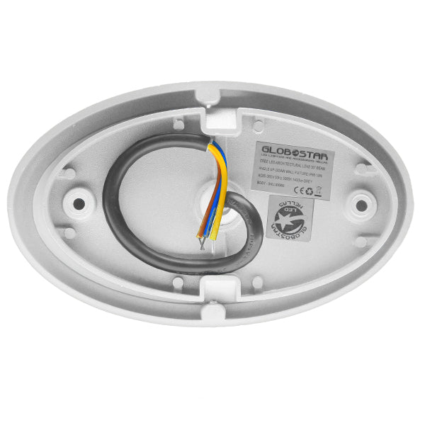 93070 LED Φωτιστικό Τοίχου Αρχιτεκτονικού Φωτισμού Up Down Λευκό Αδιάβροχο IP65 10 Watt 30° 1400lm 230V CREE Θερμό Λευκό Μ15.1 x Π9.3 x Υ14.5cm