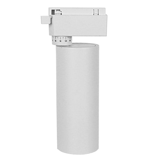 S-40018 Μονοφασικό Bridgelux COB LED Λευκό Φωτιστικό Σποτ Ράγας 20W 230V 2400lm 30° Θερμό Λευκό 3000k