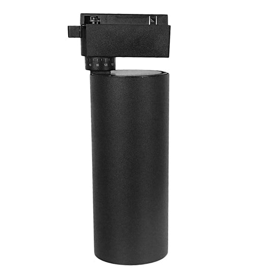 60817 Μονοφασικό Bridgelux COB LED Μάυρο Φωτιστικό Σποτ Ράγας 30W 230V 3600lm 30° Θερμό Λευκό 3000k