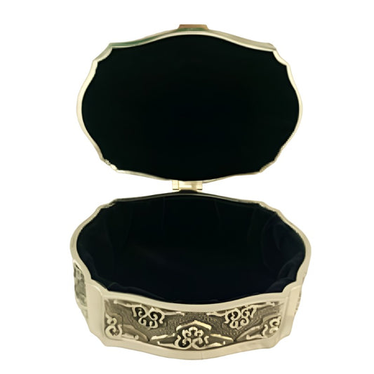 Μπιζουτιέρα Επάργυρη Ασημί 10x8x5