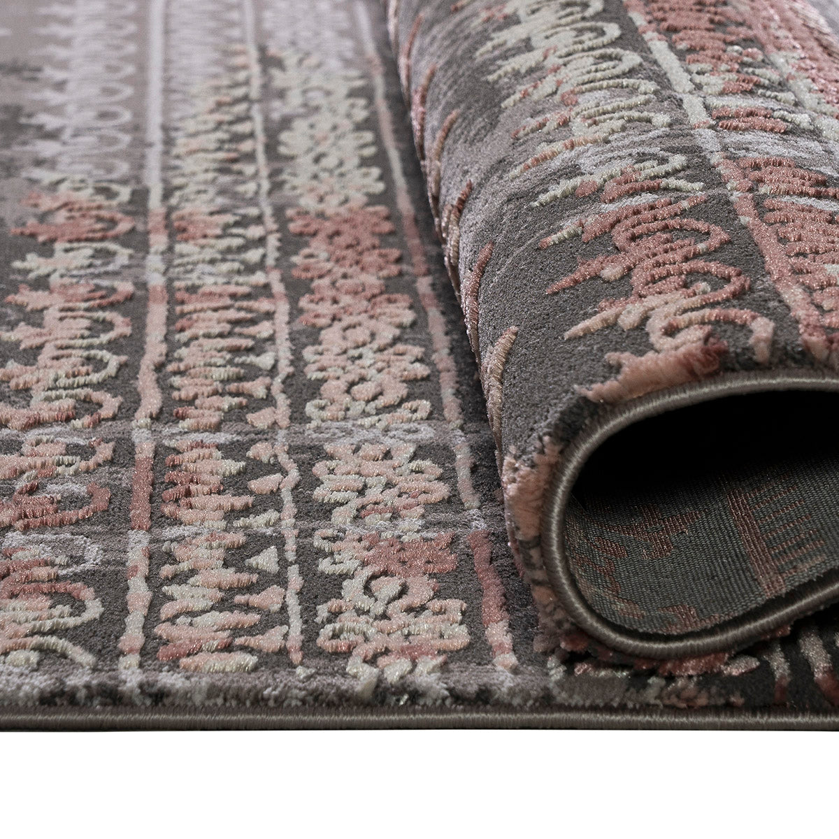 Χαλί Stylish Art 9425 160x230εκ Γκρι-Ροζ