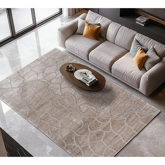 Χαλί Zenia Art 9442 Μπεζ/Γκρι 200x290εκ