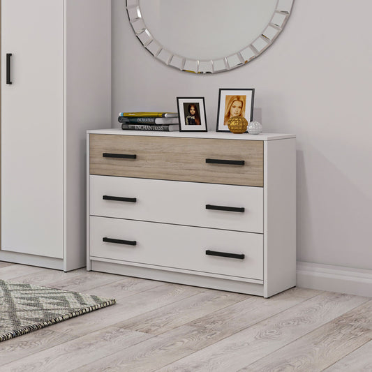 Συρταριέρα Viva Λευκό-Σονόμα 90x39x75