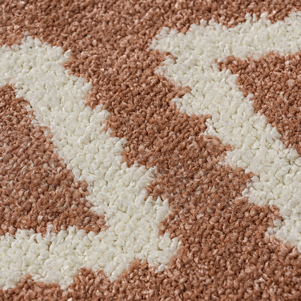 Πατάκι Vibe Art 9575 67x150εκ Ροζ Λευκό