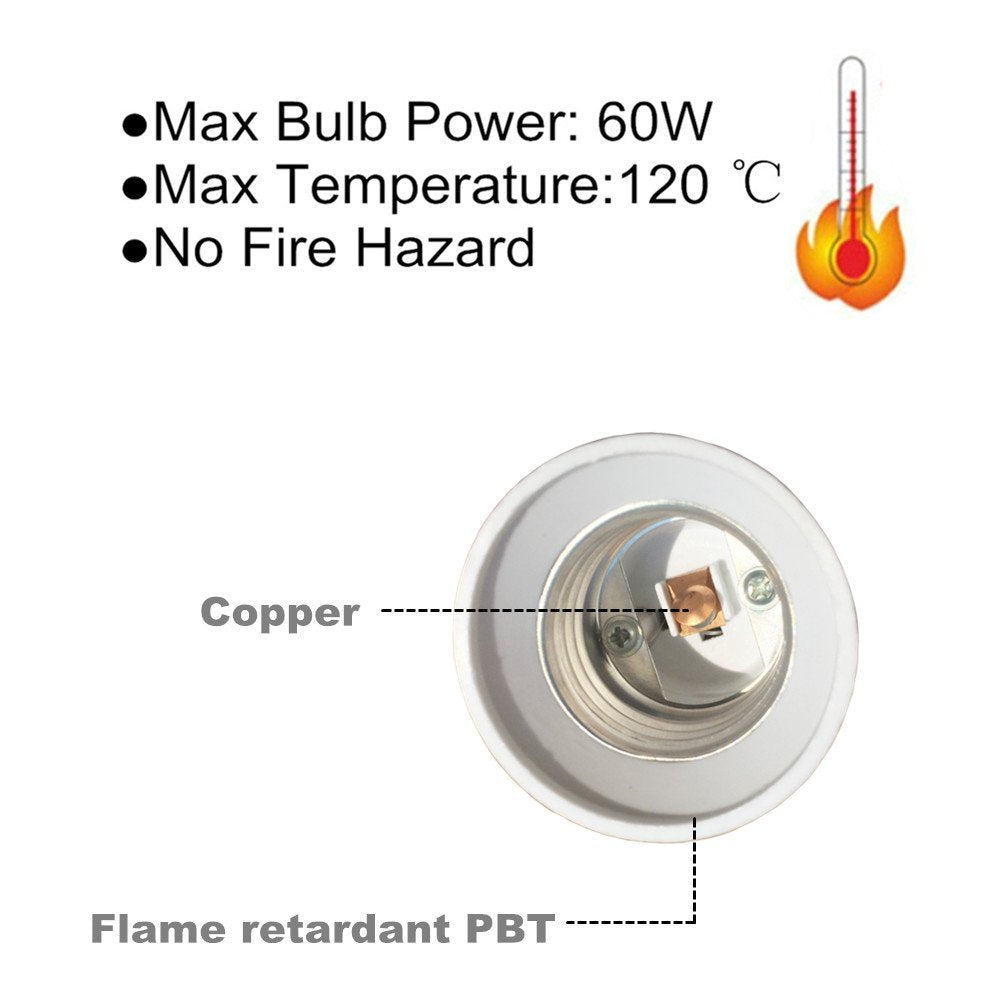 ADAPTOR 78974 Αντάπτορας/Μετατροπέας από Ντουί E14 σε E27 IP20 - Μ3.5 x Π3.5 x Υ6