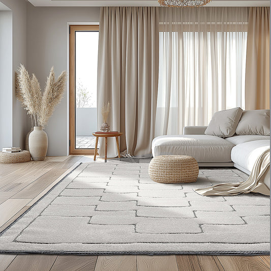Χαλί Cozy Art 9636 160x230εκ Εκρού