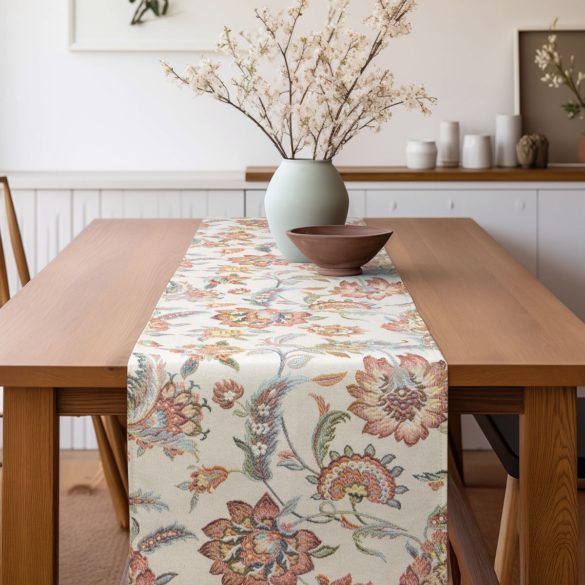 Ράννερ Στόφα Ινδικά Λουλούδια 32x150εκ