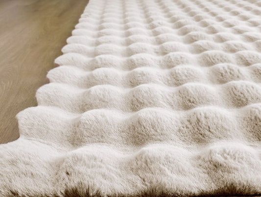 Χαλί Bubble Art 9662 155x230εκ Εκρού