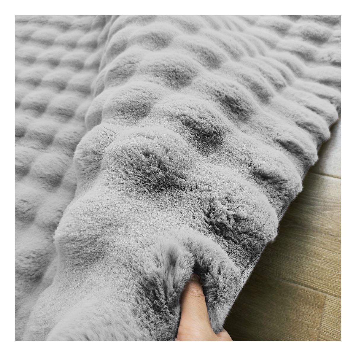 Ταπέτο Μπάνιου Bubble Art 9664 45x75εκ Γκρι