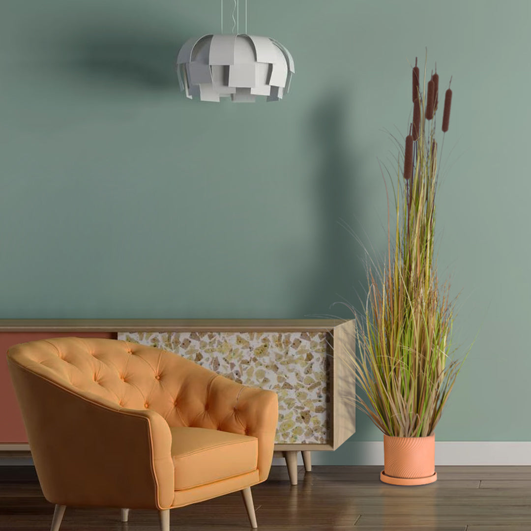 ASTYPALAIA 20451 Πήλινο Κεραμικό Κασπώ Γλάστρα - Flower Pot Κεραμιδί Φ18cm x Υ16cm