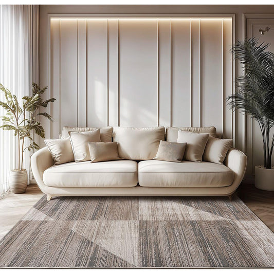 Χαλί Serena Art 9833 Μπεζ/Γκρι 160x230εκ