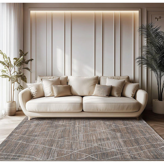 Χαλί Serena Art 9834 Μπεζ/Γκρι 200x290εκ