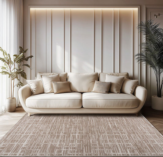 Διάδρομος με το Μέτρο Serena Art 9836 67εκ Μπεζ