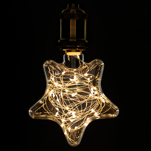 99224 Λάμπα E27 DSC125 Deco Star SMD LED Copper String 2W 160 lm 320° AC 85-265V Edison Retro με Διάφανο Γυαλί Θερμό Λευκό 2700 K
