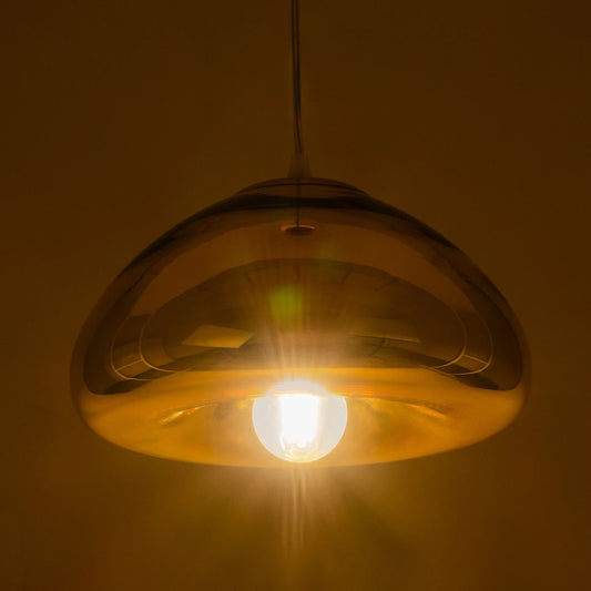 CRISTIN 999-0039 Μοντέρνο Κρεμαστό Φωτιστικό Οροφής με Ντουί 1 x E27 AC 220-240V IP20 - Χρυσό - Μ18 x Π18 x Υ13