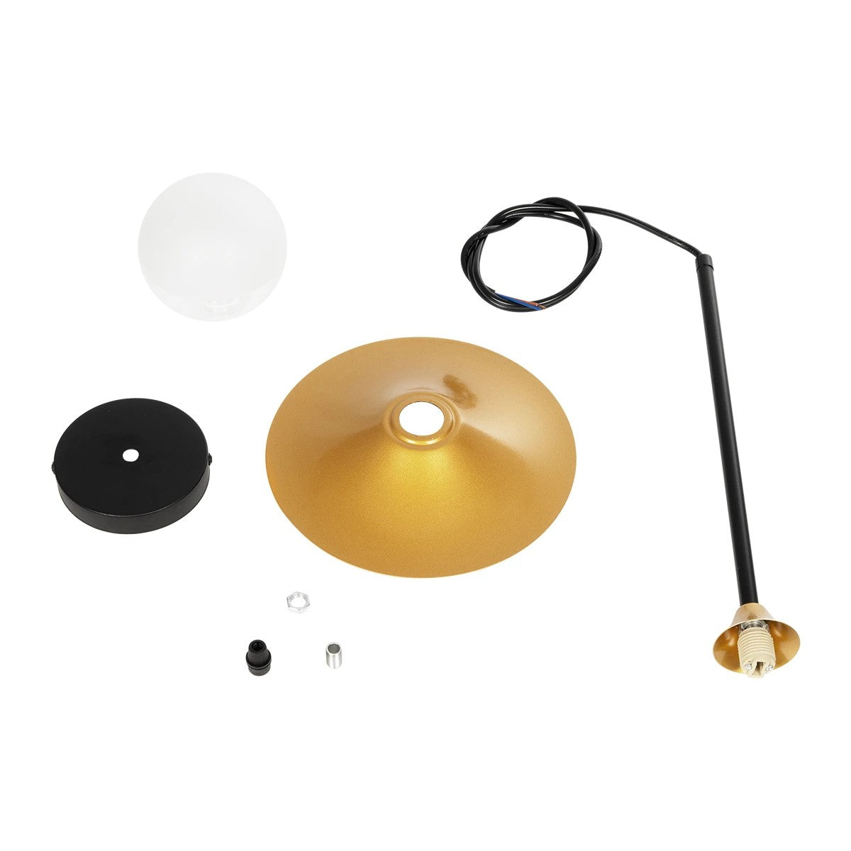 JOLIET 999-0042 Μοντέρνο Κρεμαστό Φωτιστικό Οροφής με Ντουί 1 x G9 AC 220-240V IP20 - Μαύρο & Χρυσό - Μ20 x Π20 x Y43