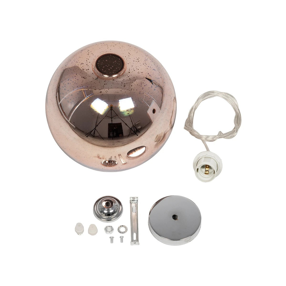 JUPITER 999-0146 Μοντέρνο Κρεμαστό Φωτιστικό Οροφής με Ντουί 1 x E27 AC 220-240V IP20 - Πολύχρωμο - Μ25 x Π25 x Υ26