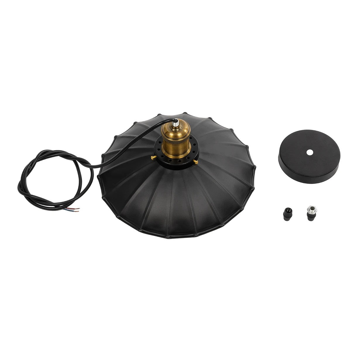 MARGI 999-0229 Vintage Κρεμαστό Φωτιστικό Οροφής με Ντουί 1 x E27 AC 220-240V IP20 - Μαύρο & Χρυσό - Μ26 x Π26 x Υ14