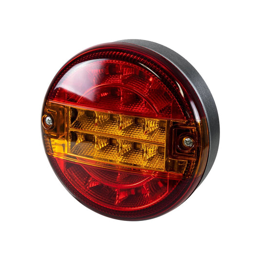 TAILIGHT 999-0253 Πίσω Φανάρι Οχημάτων LED 10W 400lm 180° DC 24V Αδιάβροχο IP66 Πορτοκαλί & Κόκκινο - Μ13.5 x Π13.5 x Υ5.5 - Πακέτο 2 Τεμαχίων