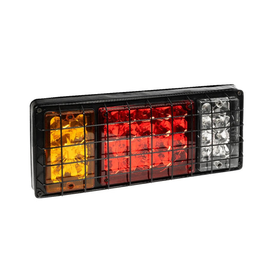 TAILIGHT 999-0258 Πίσω Φανάρι Οχημάτων LED 9W 360lm 180° DC 24V Αδιάβροχο IP66 Πορτοκαλί & Κόκκινο & Ψυχρό Λευκό 6000K - Μ34.5 x Π5.5 x Υ15 - Πακέτο 2 Τεμαχίων
