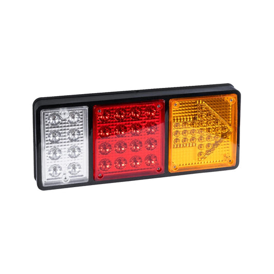 ARROWLIGHT 999-0261 Πίσω Φανάρι Οχημάτων Βέλος LED 9W 360lm 180° DC 24V Αδιάβροχο IP66 Πορτοκαλί & Κόκκινο & Ψυχρό Λευκό 6000K - Μ32 x Π3.5 x Υ14 - Πακέτο 2 Τεμαχίων