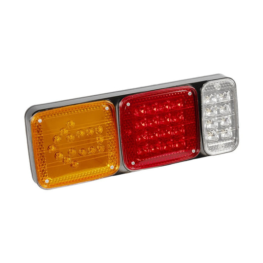 ARROWLIGHT 999-0262 Πίσω Φανάρι Οχημάτων Βέλος LED 9W 360lm 180° DC 24V Αδιάβροχο IP66 Πορτοκαλί & Κόκκινο & Ψυχρό Λευκό 6000K - Μ40 x Π3.5 x Υ15 - Πακέτο 2 Τεμαχίων