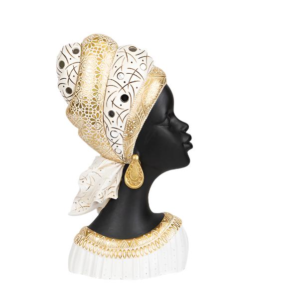 ΔΙΑΚΟΣΜΗΤΙΚΟ ΓΛΥΠΤΟ ΡΕΖΙΝ ΓΥΝΑΙΚΑ ΜΕ ΤΟΥΡΜΠΑΝΙ ΧΡΥΣΟ-ΛΕΥΚΟ-ΜΑΥΡΟ 22x11.5x38.5