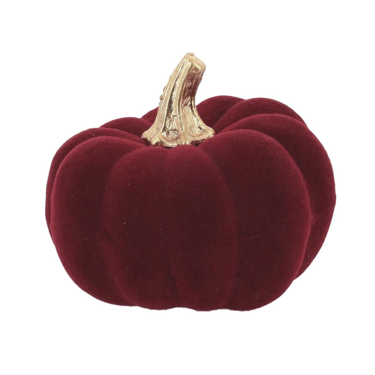 Κολοκύθα Βελούδο Μπορντώ και Χρυσό 9x9x7