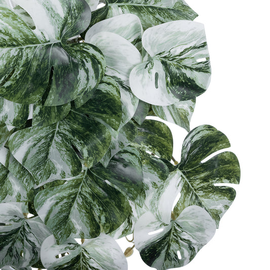 ALBINO MONSTERA HANGING PLANT 20609 Τεχνητό Διακοσμητικό Κρεμαστό Φυτό Μονστέρα Υ45cm