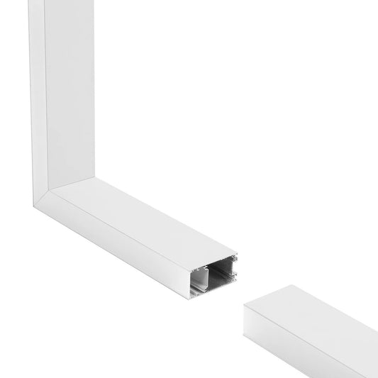 ALP-CORNER-SIDE90 LUMILINE 61766 Επιφανειακό / Κρεμαστό Προφίλ Αλουμινίου Γωνία με Λευκό Γαλακτερό Πατητό Κάλυμμα για Ταινίες LED IP20 - Λευκό Ματ - Μ30 x Π3.5 x Υ7cm