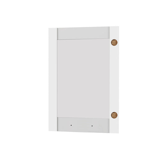 Άνω Πορτάκι-Τζάμι Αριστερό Charlotte Λευκό 50x71.8x1.6