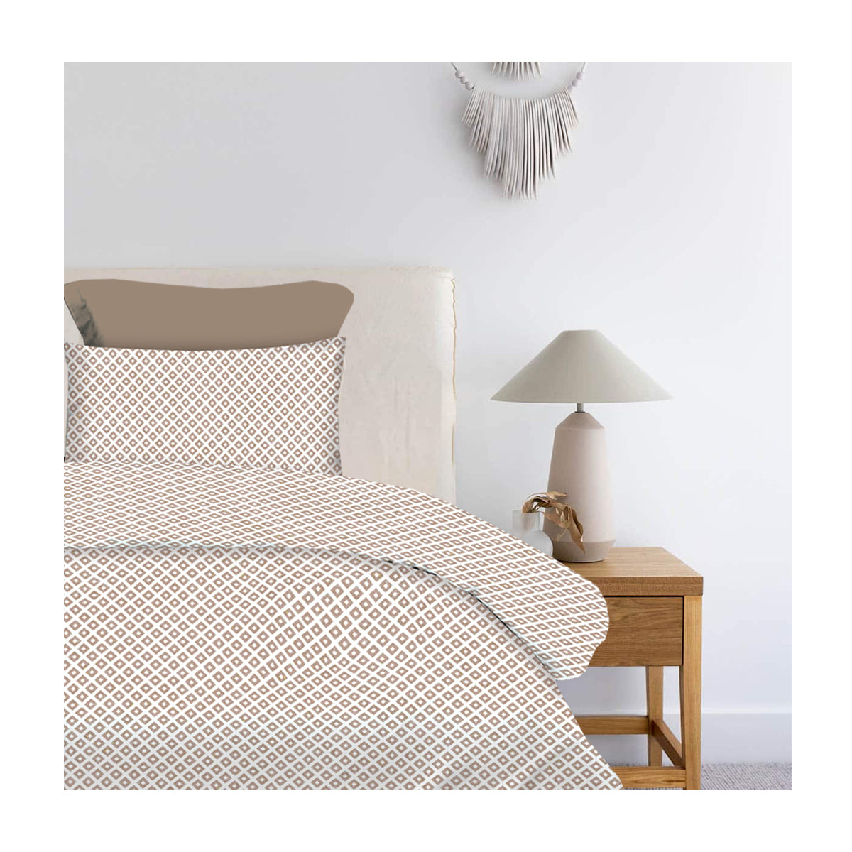 Σετ Σεντόνια 2x(1,75x2,60εκ) + 1x(52x72εκ) Ariel Beige