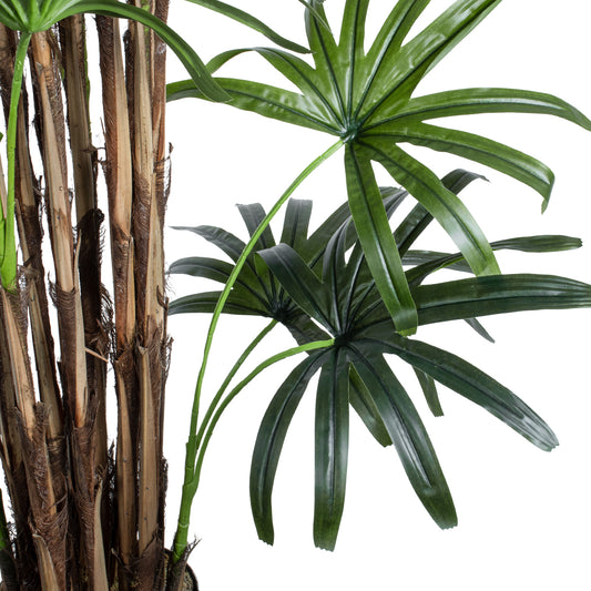 BROADLEAF LADY PALM TREE 20384 Τεχνητό Διακοσμητικό Φυτό Πλατύφυλλος Φοίνικας Μπαμπού Υ300cm