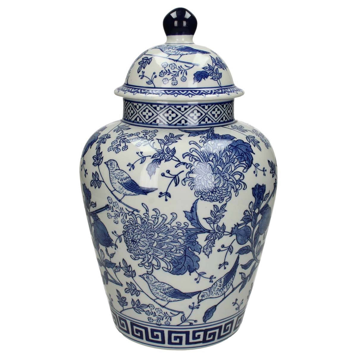 Βάζο Ginger Chinoiserie Κεραμικό 18x18x35