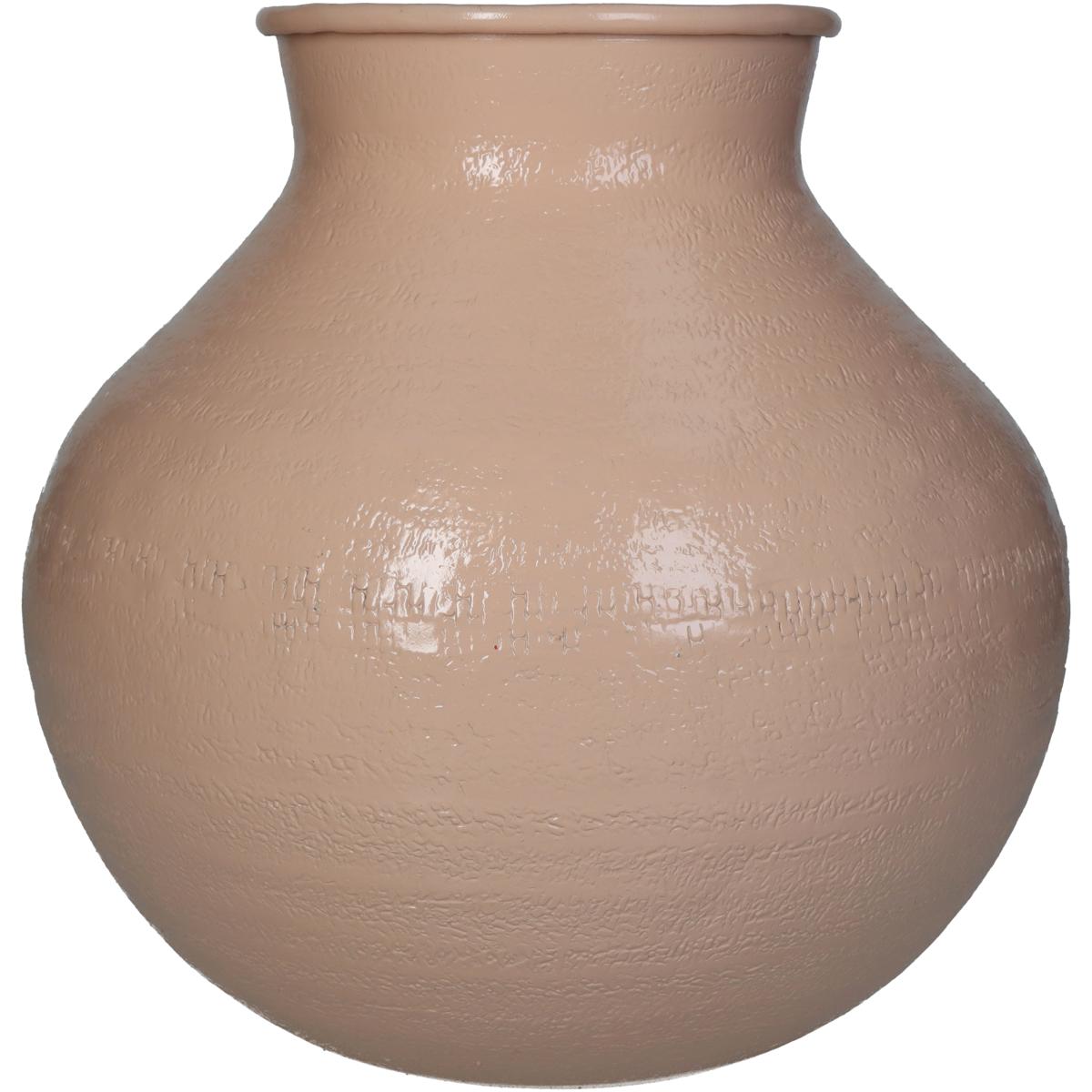 Βάζο Ροδακινί Αλουμίνιο 23x23x23