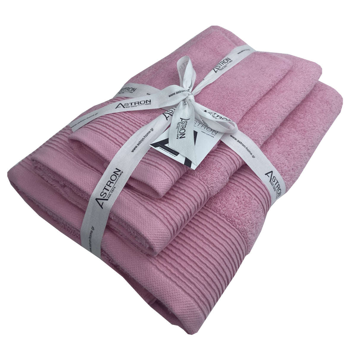 Πετσέτες Σετ 3 Τμχ Pink