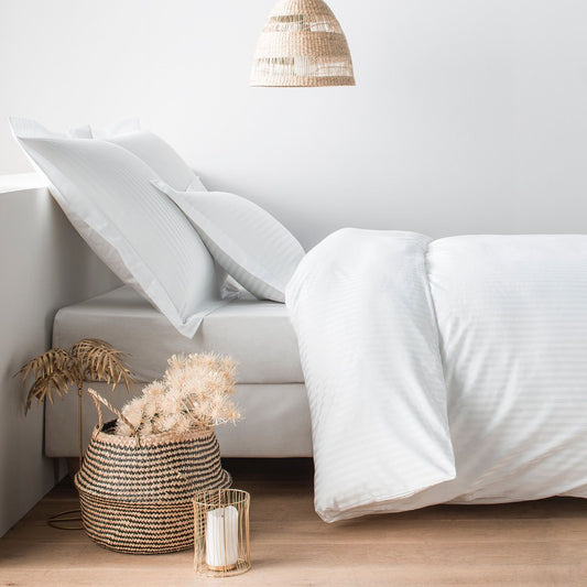 Σεντόνι Ξενοδοχείου Σατέν Ρίγα 240x260εκ 80% Cotton 20% Polyester Πεννιέ 220tc