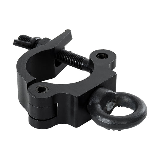 CLAMPS 51182 Επαγγελματικός Γάντζος Hook Αλουμινίου Ύψηλης Αντοχής για Κρέμαση, Στήριξη & Τοποθέτηση Προϊόντων Stage σε Τράσες - Μ16 x Π12 x Υ3cm - Μαύρο